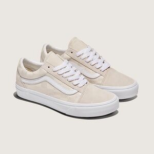 Vans Old Skool Checkerboard Satin Shoe Turtledove Beige